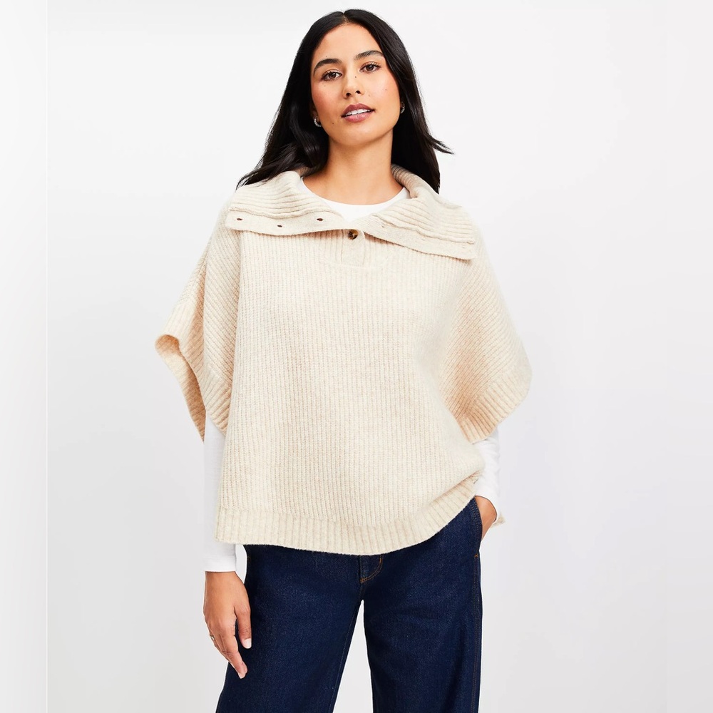 ❤️ Loft Poncho Sweater